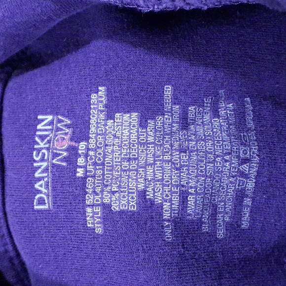 Danskin Now Purple Zip Up Jacket, Size M - Picture 4 of 9